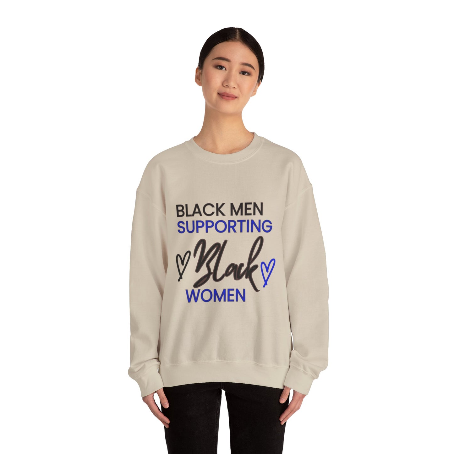 "Black Men Supporting Black Women" Crewneck Sweatshirt